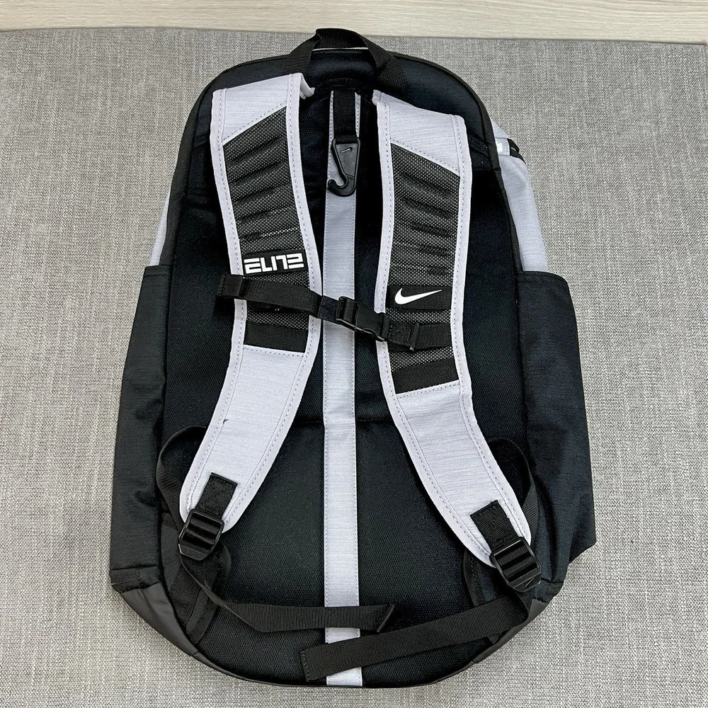 Nike Hoops Elite Pro Basketball Backpack Black Silver Grey New BA5554-012